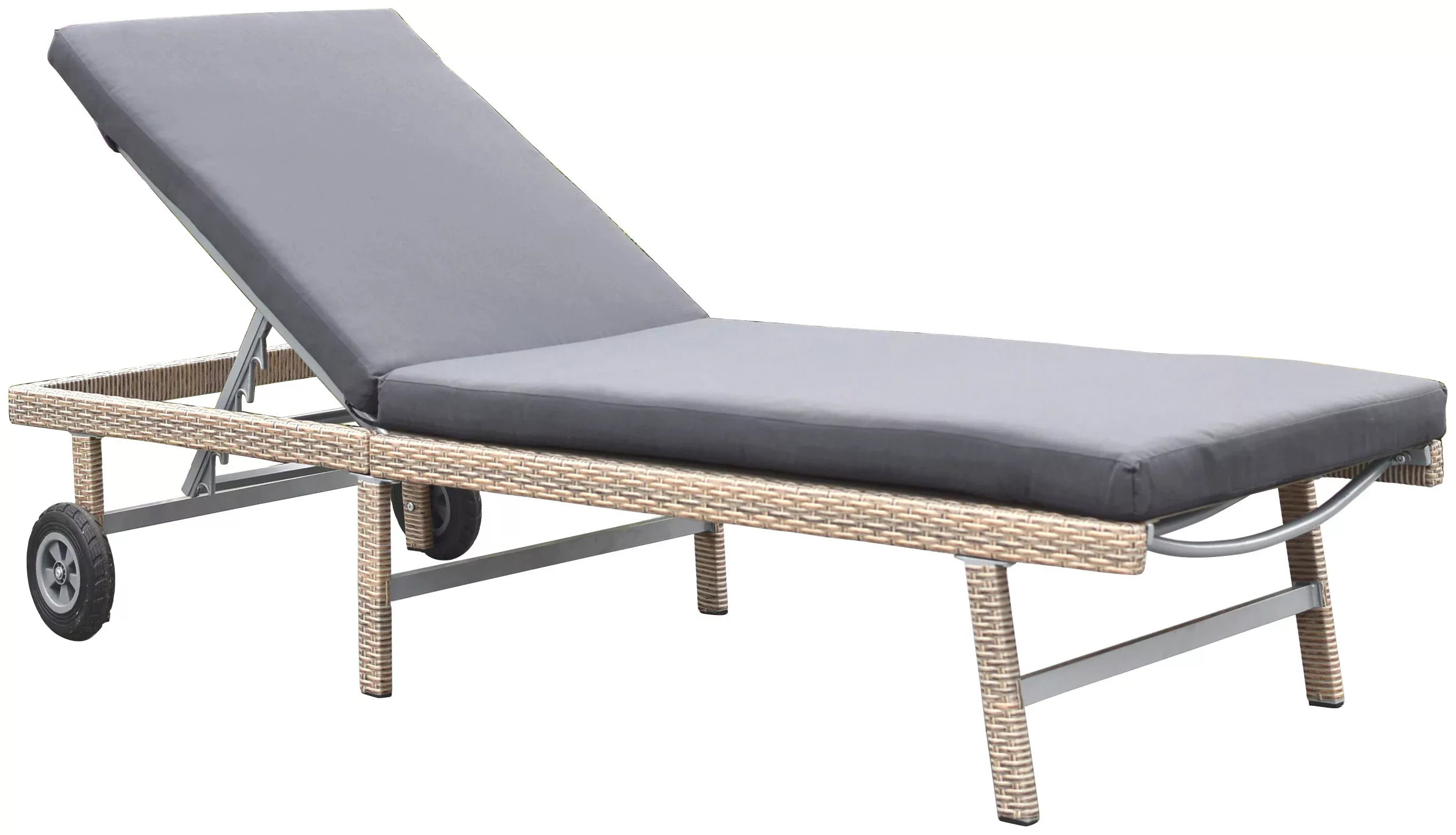 MERXX Gartenliege "Navarra", (1 St.), Länge: 202 cm, verstellbare Rückenleh günstig online kaufen