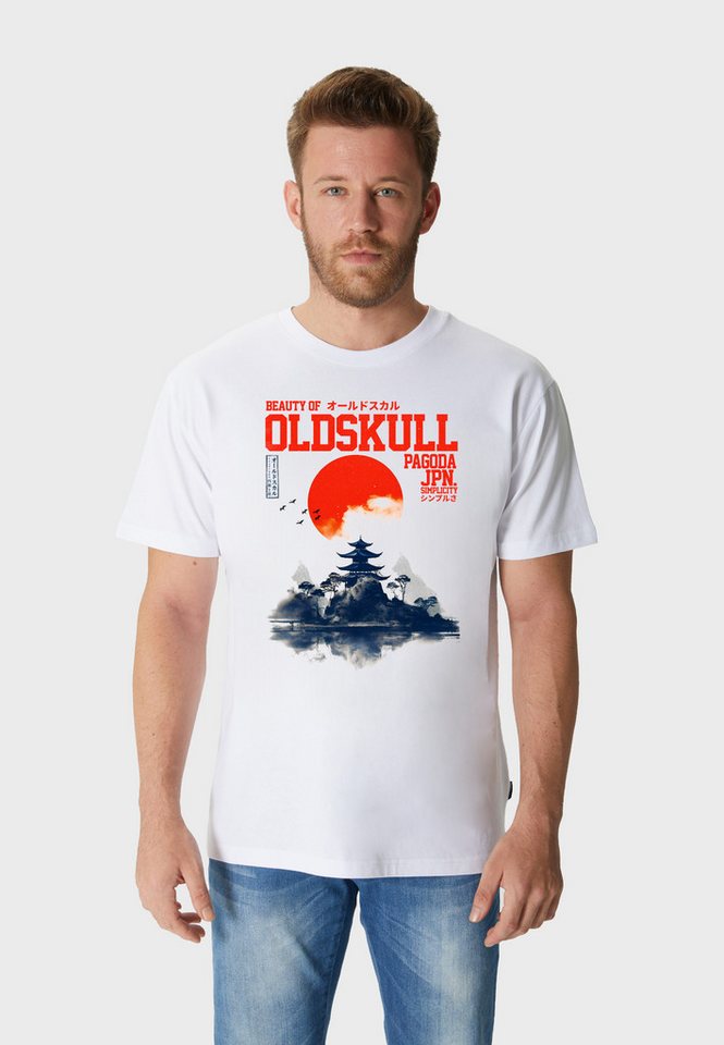 Oldskull T-Shirt Asian Temple Logo Graphic günstig online kaufen