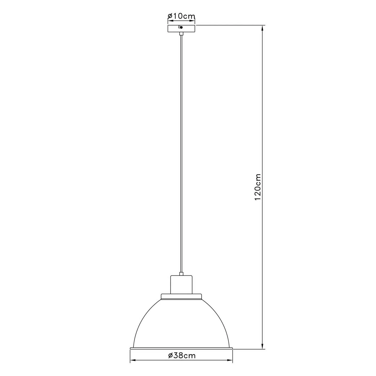 Brilliant Pendelleuchte »Erena«, 1 flammig-flammig, Höhe 120 cm, Ø 38 cm, E günstig online kaufen