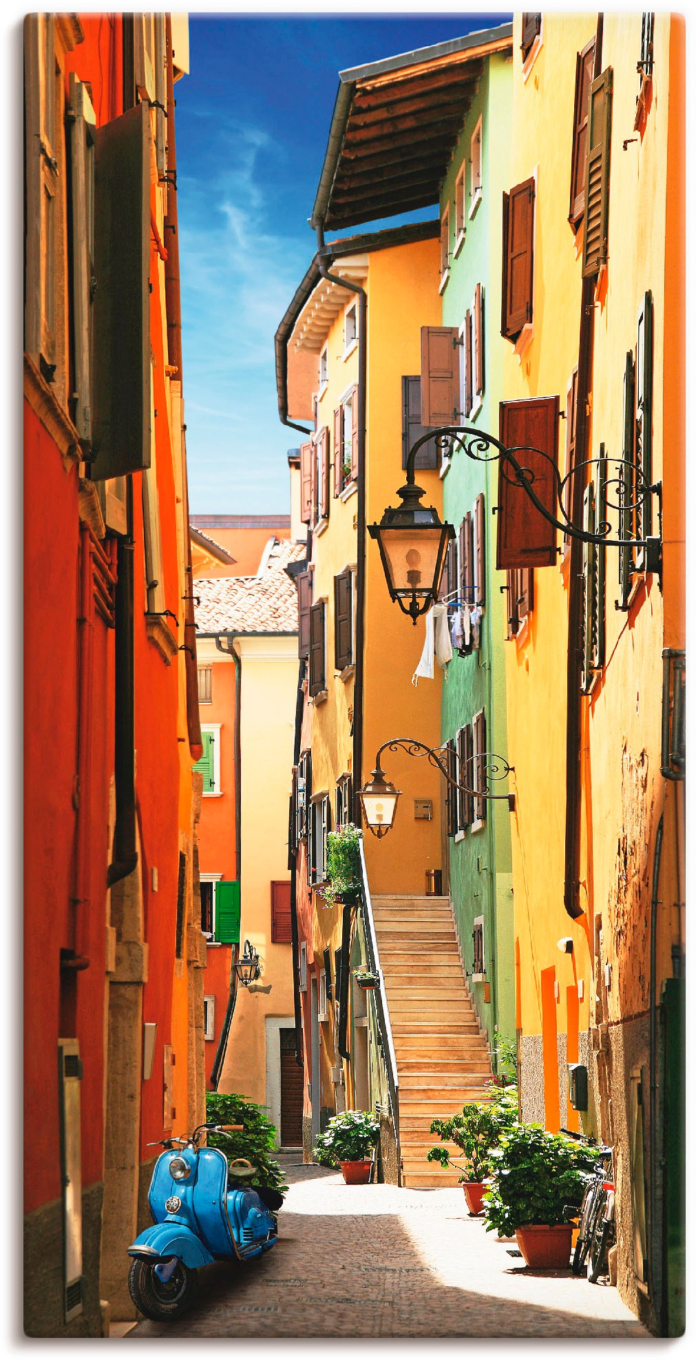 Artland Wandbild "Altstadtgasse Riva del Garda", Architektonische Elemente, günstig online kaufen