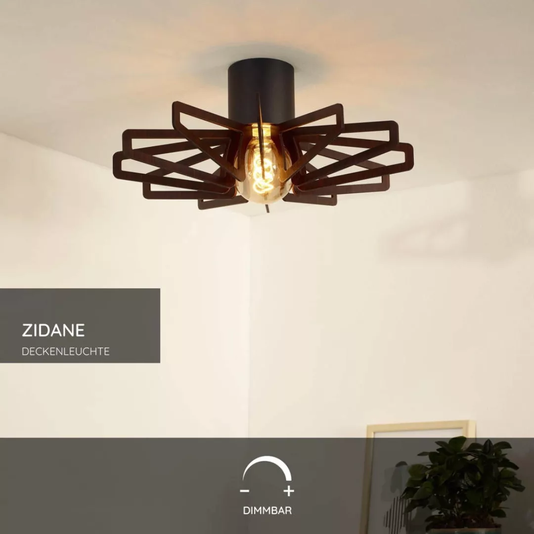 Deckenleuchte Zidane aus Holz max. 15W E27 günstig online kaufen