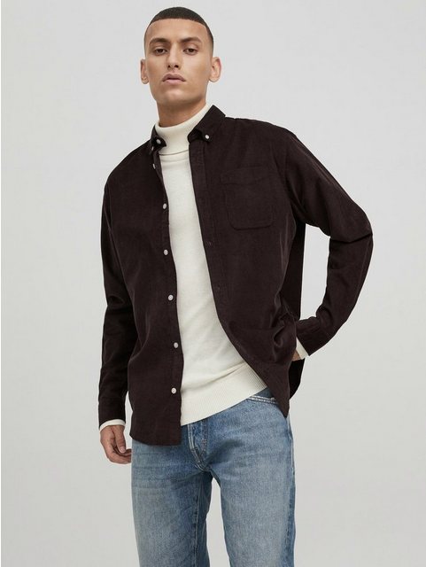 Jack & Jones Langarmhemd Cord Flanell Hemd Shacket JJECLASSIC 4296 in Weinr günstig online kaufen