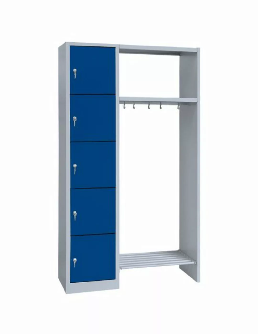 Steelboxx Fächerschrank Lüllmann® Garderobe, 1 Abteil links, 5 Fächer, 1800 günstig online kaufen