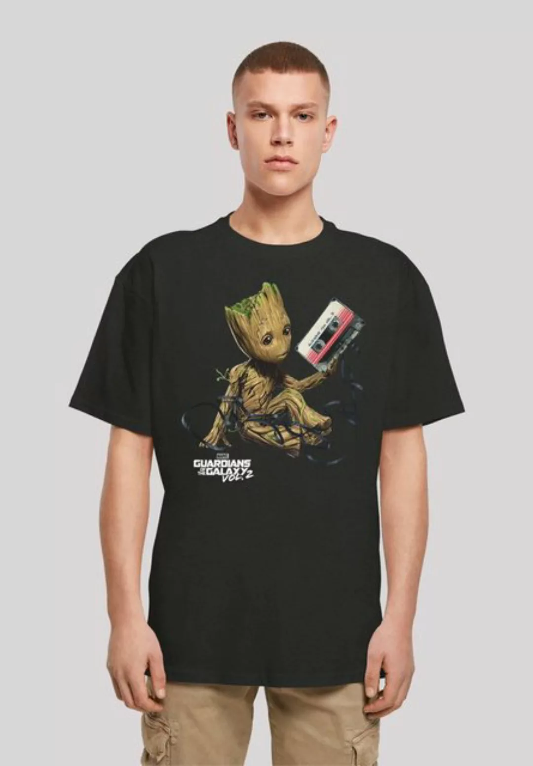 F4NT4STIC T-Shirt Marvel Guardians Of The Galaxy Vol2 Groot Tape Print günstig online kaufen