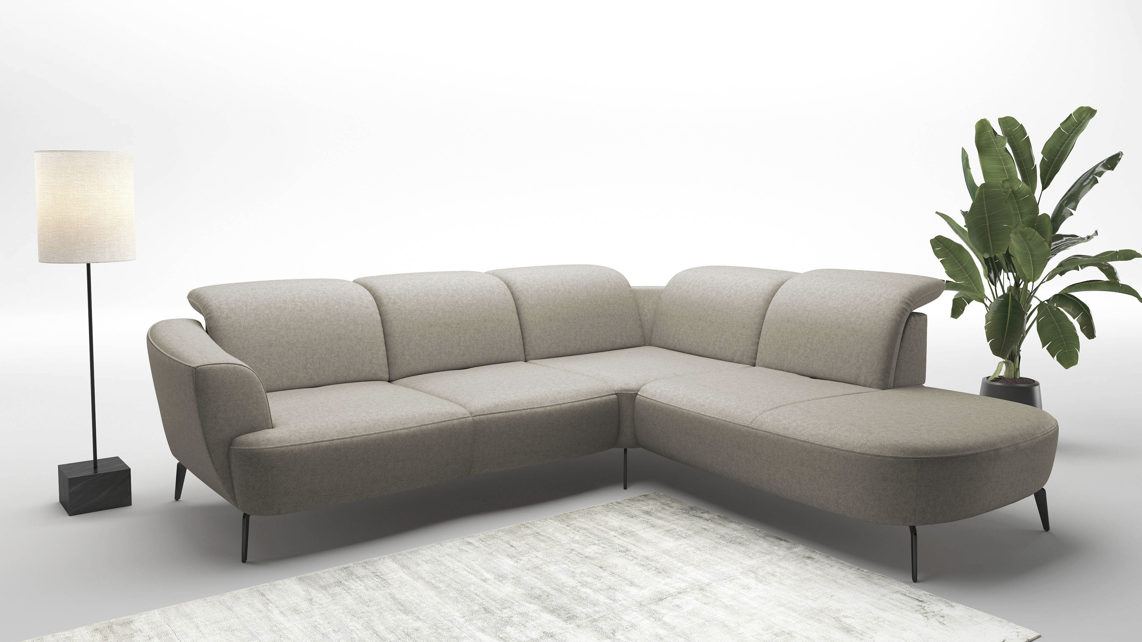 sit&more Ecksofa "Zoe", ink.Sitztiefenverstellung, wahlweise mit Kopfteilve günstig online kaufen