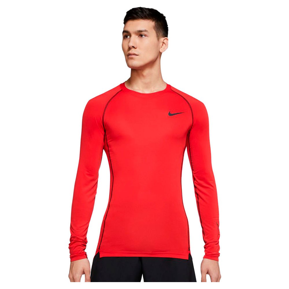 Nike Pro Dri Fit Langarm-t-shirt XL University Red / Black / Black günstig online kaufen