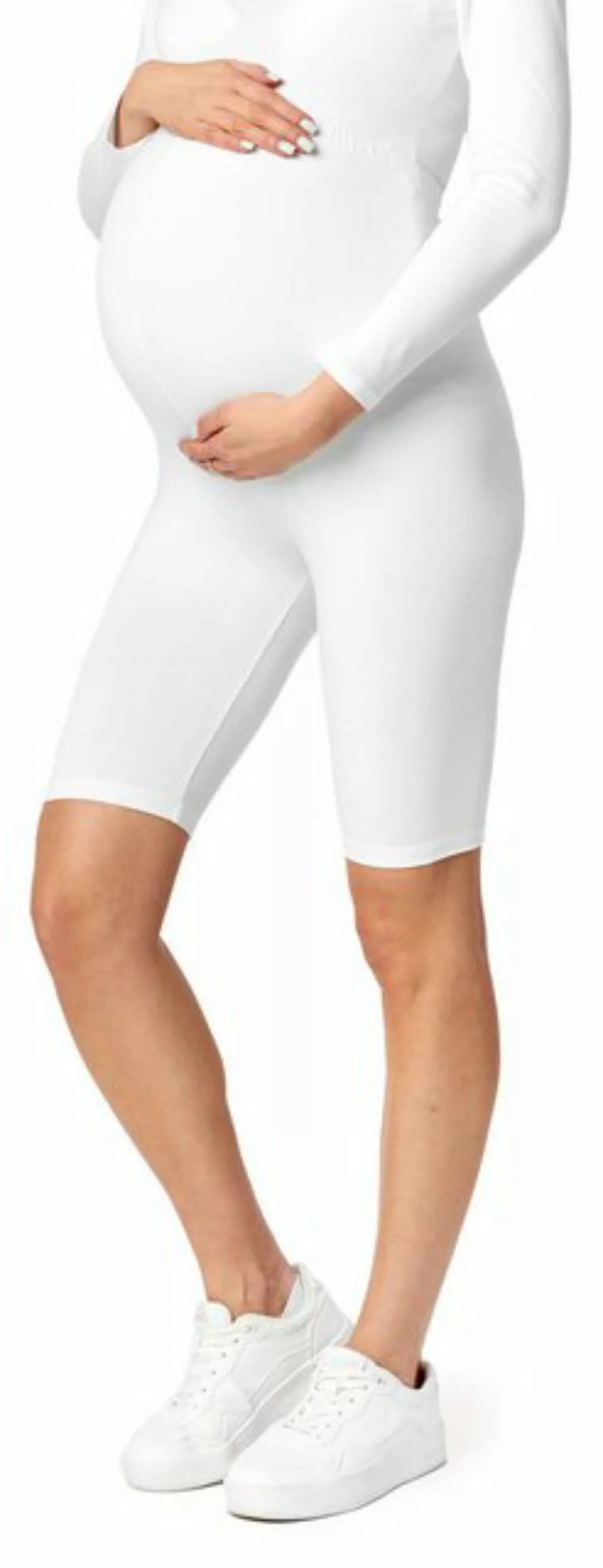 Be Mammy Umstandsleggings Damen Kurze Leggings BE-04 (1-tlg) aus Viskose günstig online kaufen