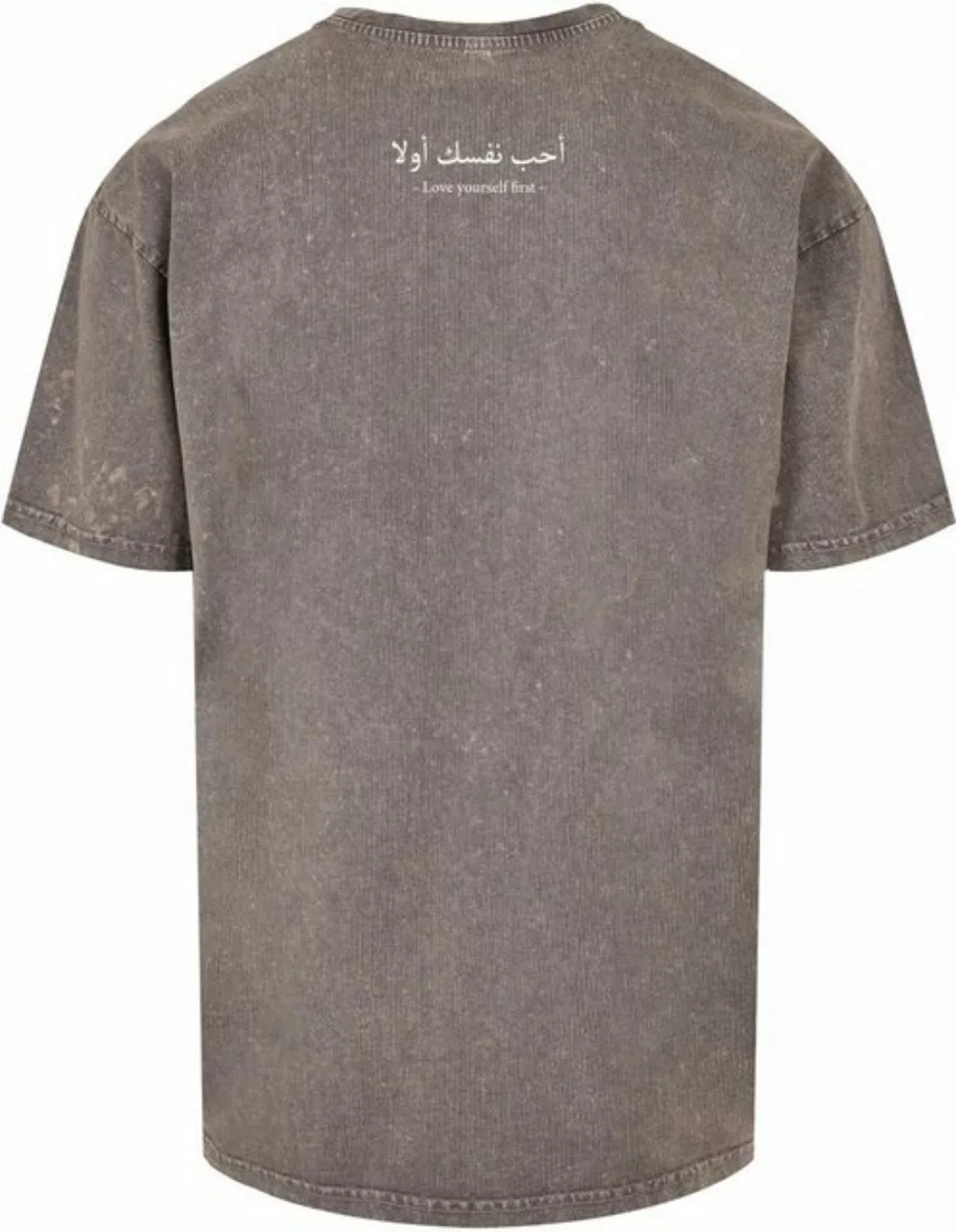 Merchcode T-Shirt Love Yourself First Acid Washed Heavy Oversize Tee günstig online kaufen