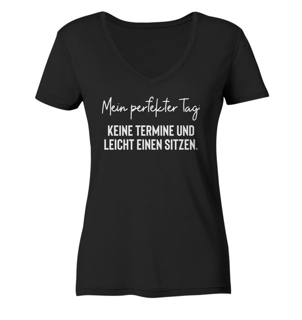 RABUMSEL V-Shirt Mein perfekter Tag. Keine Termine und leicht - Frauen V-Ne günstig online kaufen