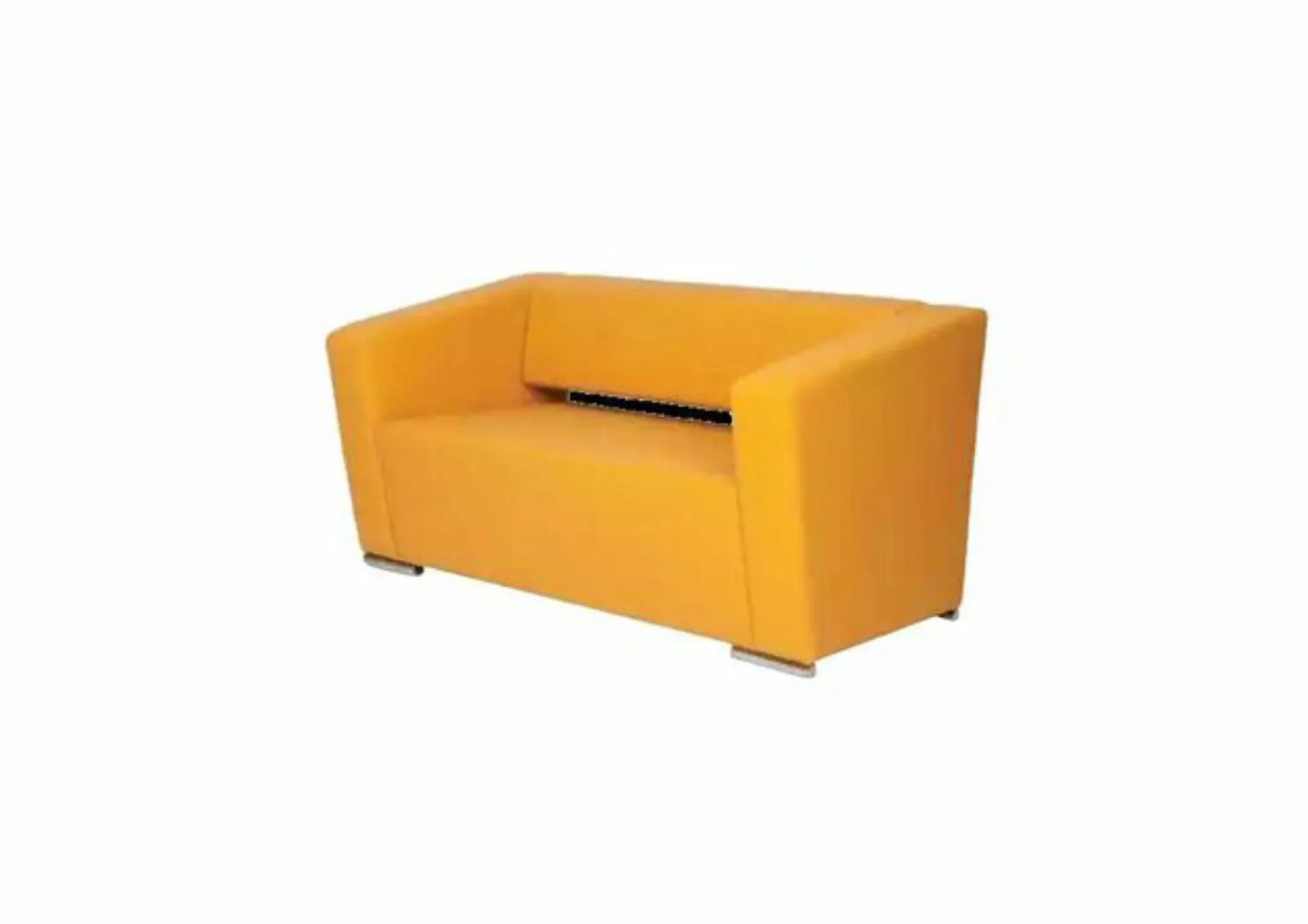 JVmoebel Sofa Gelbes Sofa Luxus Zweisitzer Couch Büro Office Einrichtung Te günstig online kaufen