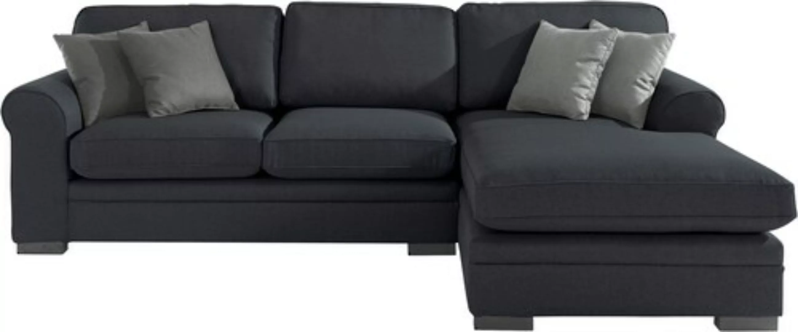 Home affaire Ecksofa "Broughton L-Form", weicher Sitzkomfort, incl. 4 Zierk günstig online kaufen