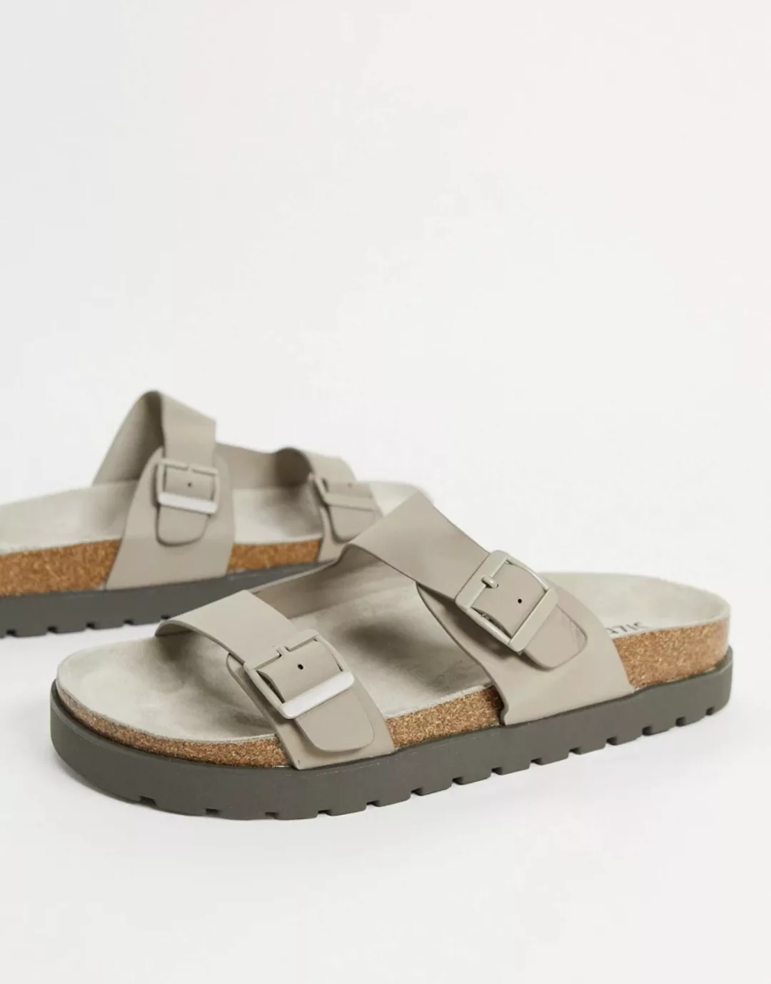 Bershka – Schwarze Sandale mit Riemen günstig online kaufen