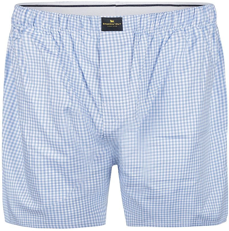 Steppin' Out Boxer Vichy Blau - Größe S günstig online kaufen