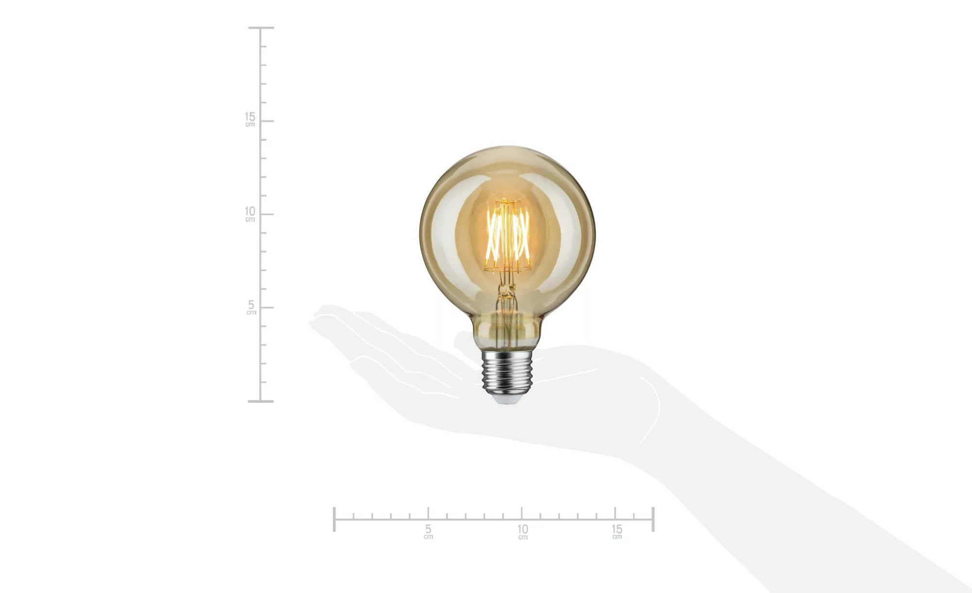 LED Vintage Globe 95 E27/6,5W gold ¦ Maße (cm): H: 13,8  Ø: 9.5 Lampen & Le günstig online kaufen