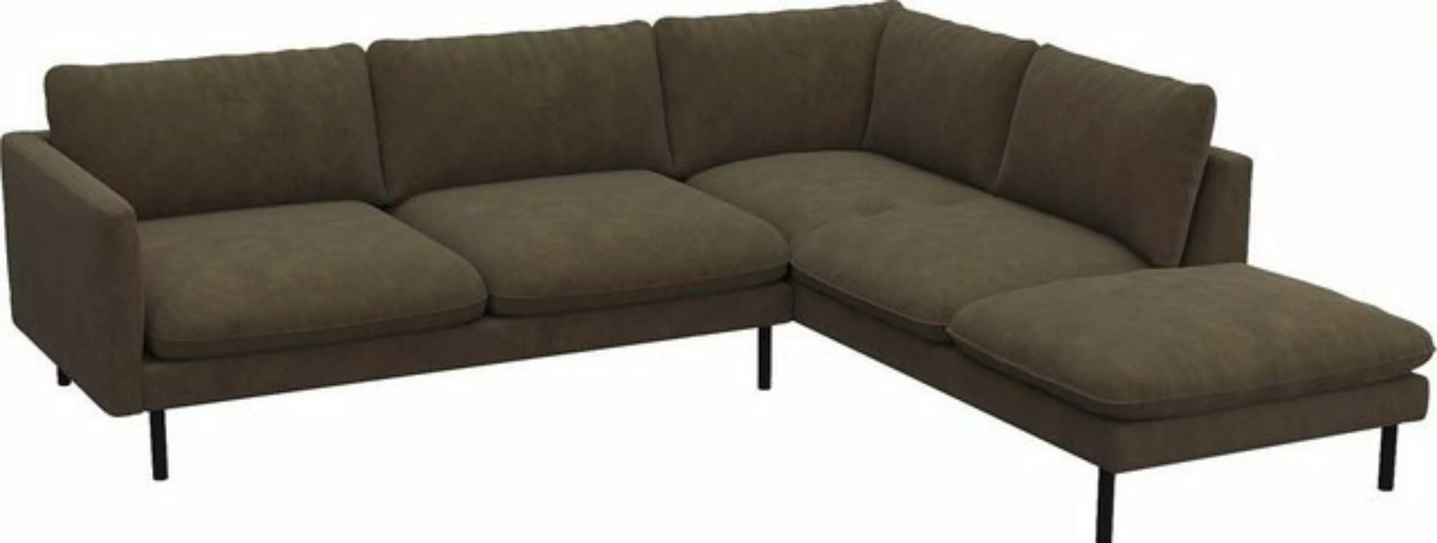 FLEXLUX Ecksofa »Bolzano Designsofa, bequem durch Kaltschaum im Sitz, L-For günstig online kaufen