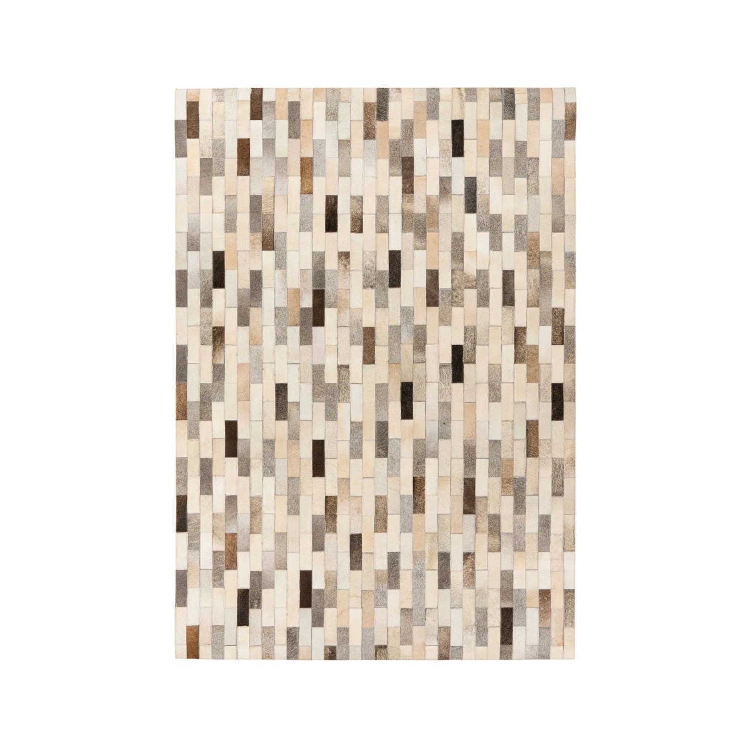 MeGusta Flachflor Teppich Modern Grau Leder 80x150 cm Mercedes günstig online kaufen