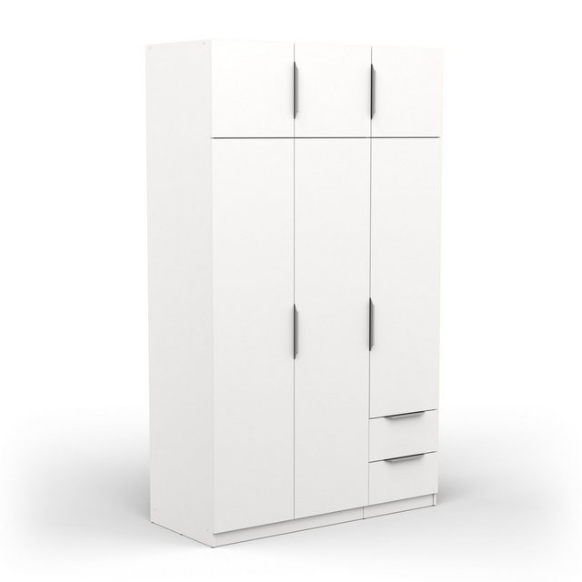 freiraum Drehtürenschrank GHOST in Matt weiß - 119,4x203x51,1cm (BxHxT) günstig online kaufen