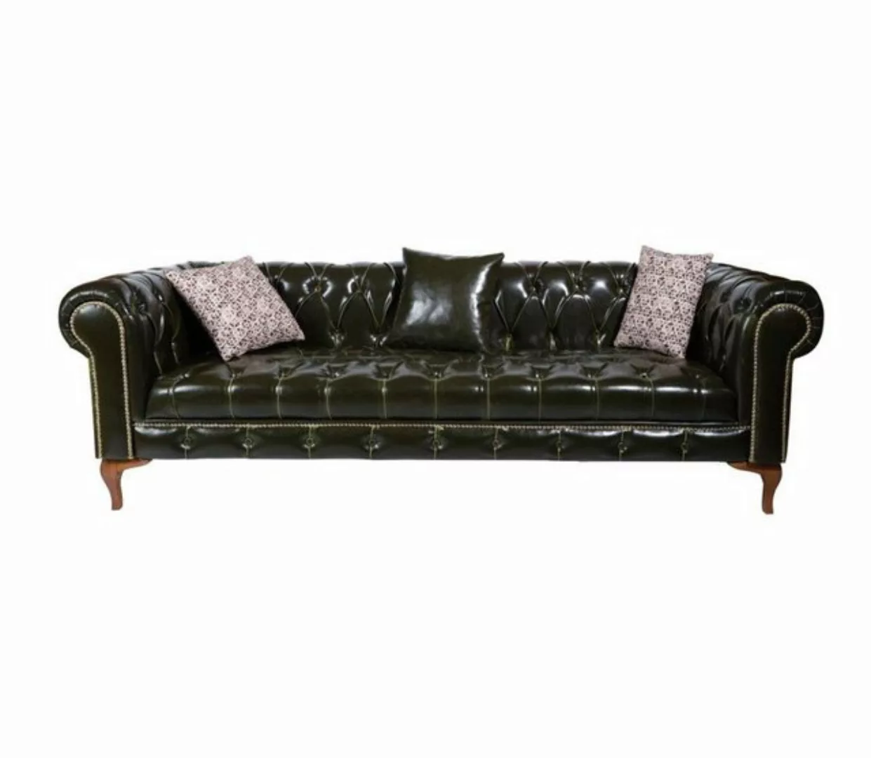 JVmoebel Sofa Stilvoller Chesterfield schwarzer Dreisitzer Moderne Möbel Ne günstig online kaufen