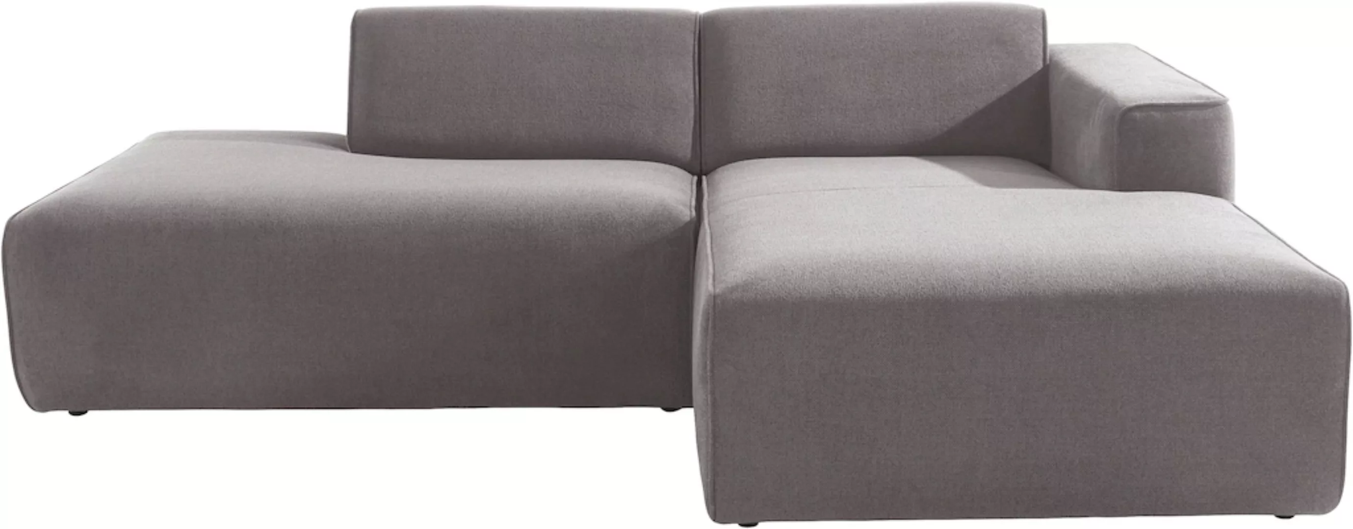 andas Ecksofa "Noord", mit Kedernaht, Breite 227 cm, Cord, Struktur günstig online kaufen