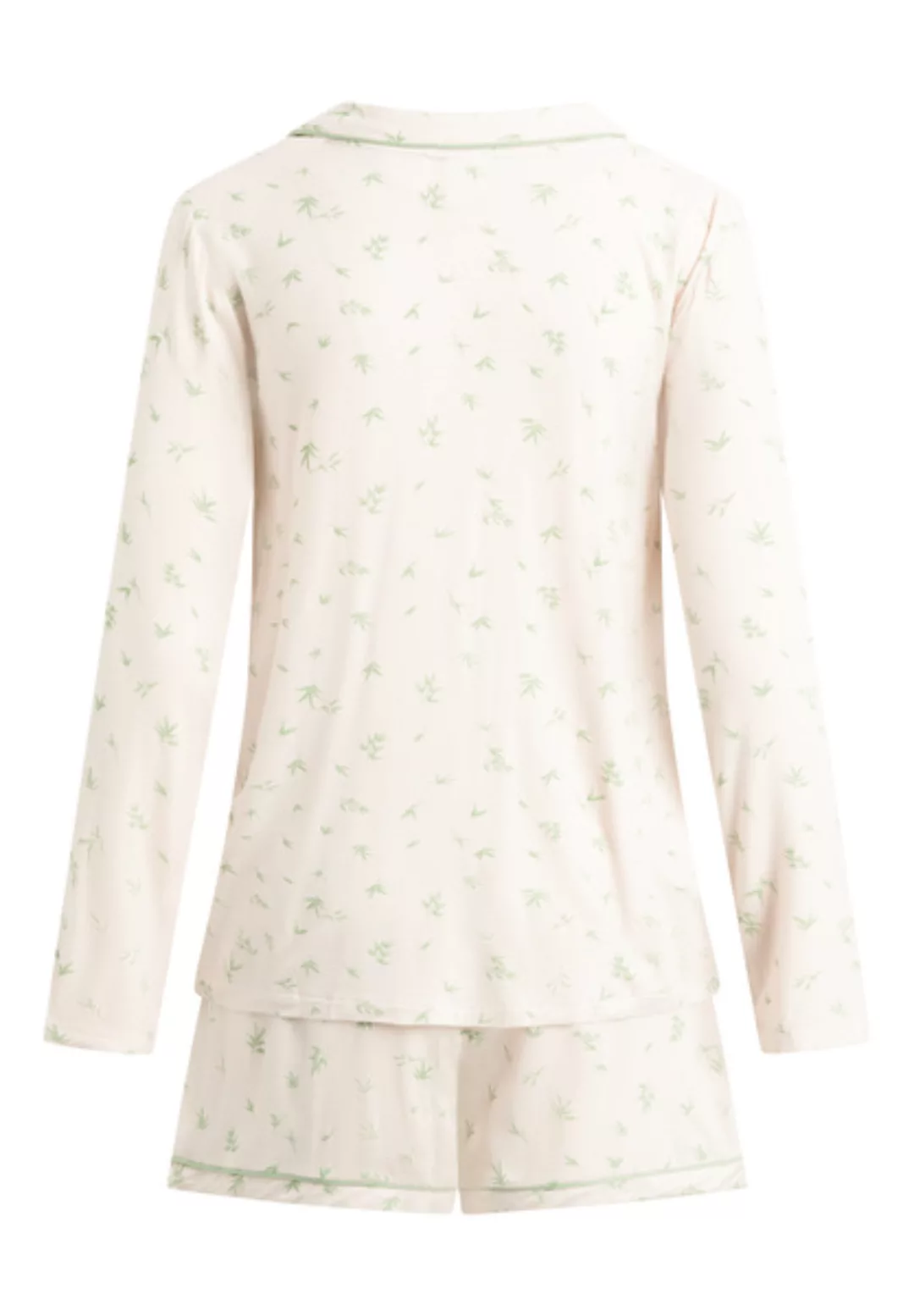 Pyjama Set, Shorty Und Langarmhemd "Joy L/s" Pale Rose Aop günstig online kaufen