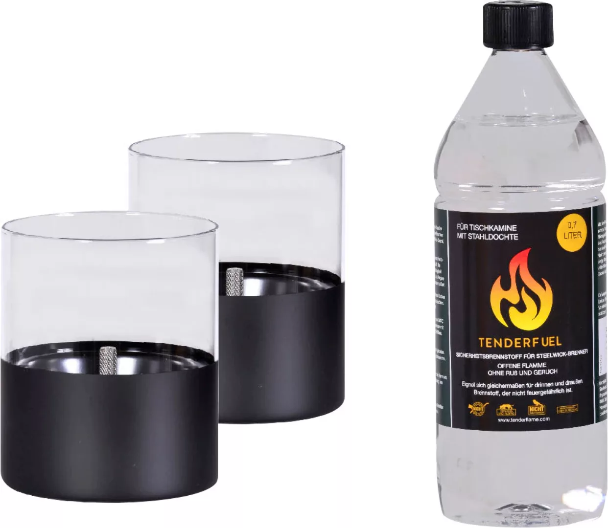 TENDERFLAME Tischfeuer "Lilly", (Set), 2 Stk., inkl. 0,7 l Tenderfuel günstig online kaufen