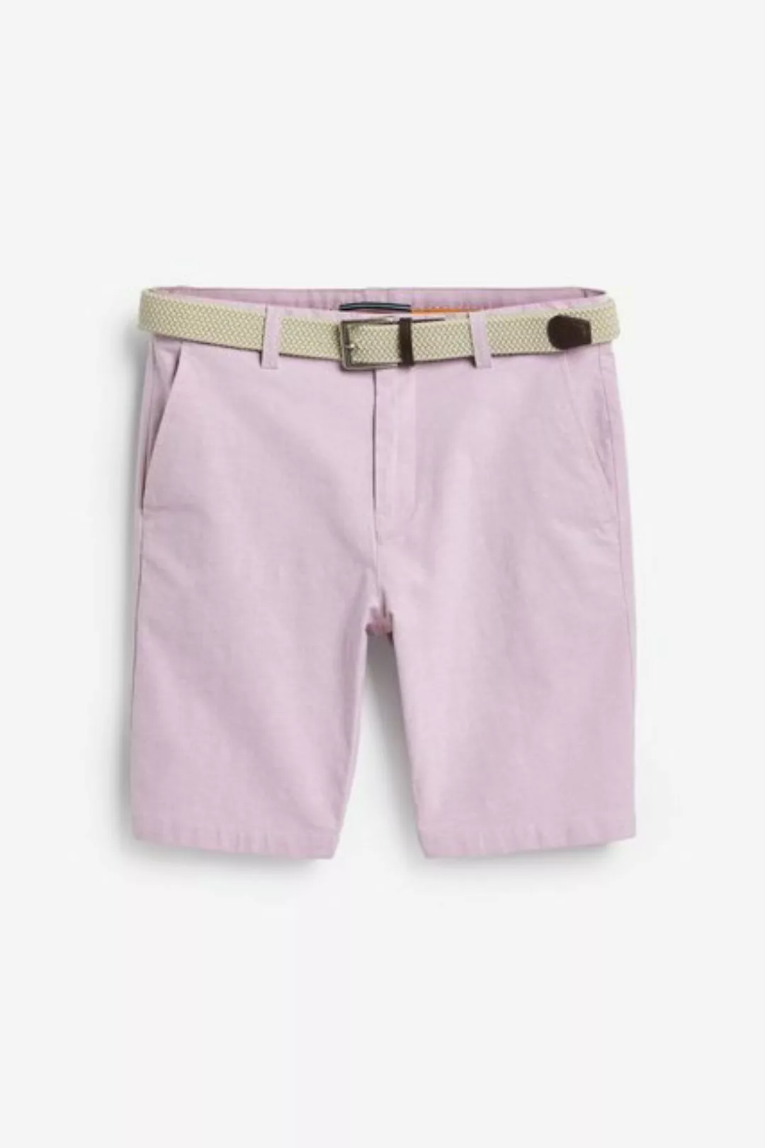 Next Chinoshorts Straight Fit Chinoshorts mit Gürtel (2-tlg) günstig online kaufen