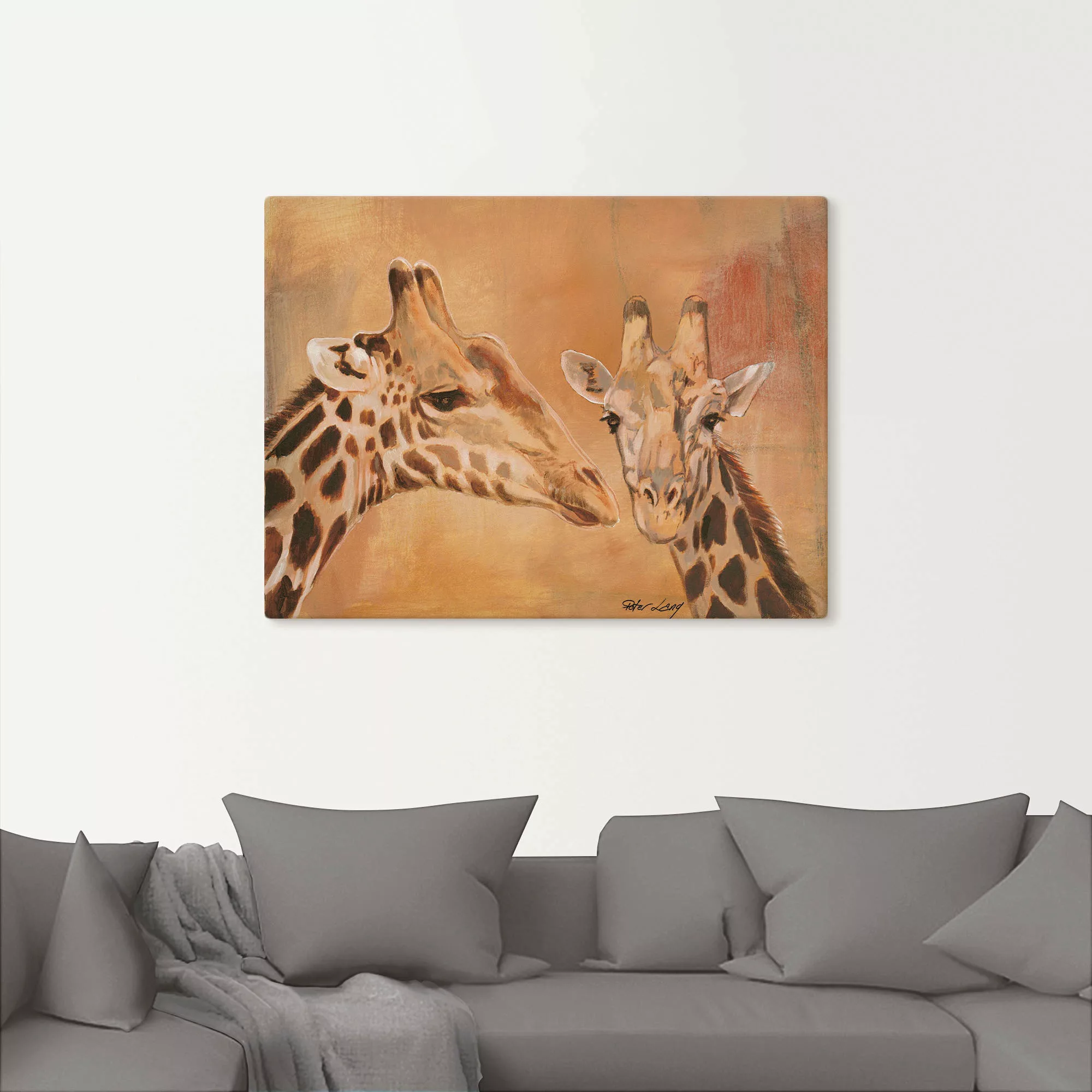 Artland Wandbild »Giraffen«, Wildtiere, (1 St.), als Alubild, Outdoorbild, günstig online kaufen