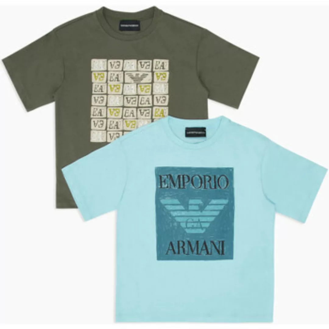 Armani jeans  3/4 Jeans EMPORIO ARMANI SET T-SHIRT CON LOGO GRAFICO Art. 3D günstig online kaufen