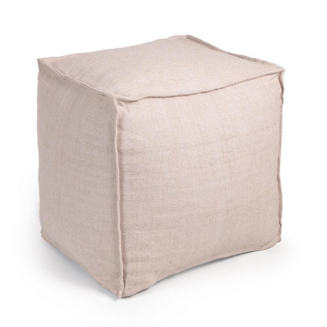 Natur24 Sofa Pouf Leeith 40 x 42 x 39 cm PET Beige/Rosa günstig online kaufen