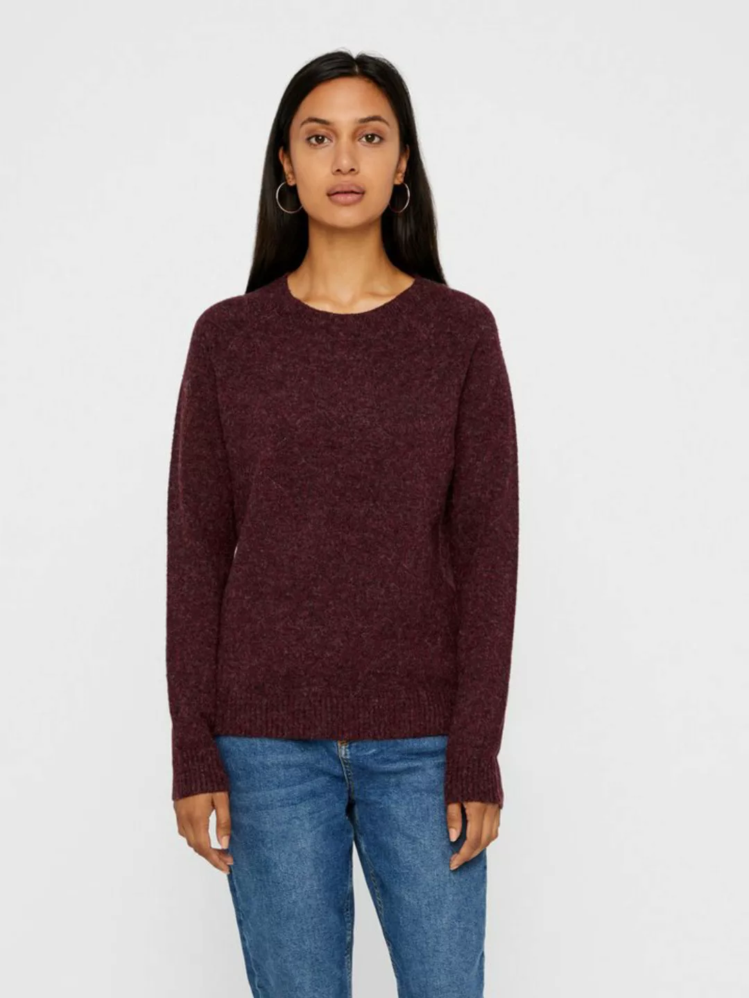 Vero Moda Rundhalspullover VMDOFFY LS O-NECK BLOUSE GA NOOS günstig online kaufen