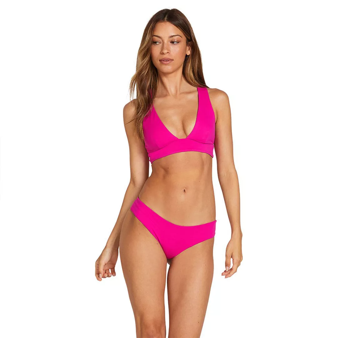 Volcom Simply Seamless Halter Bikini Oberteil S Fuschia günstig online kaufen