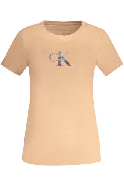 Calvin Klein Jeans T-Shirt Rosa Damen Kurzarm T-Shirt mit iridierendem Prin günstig online kaufen