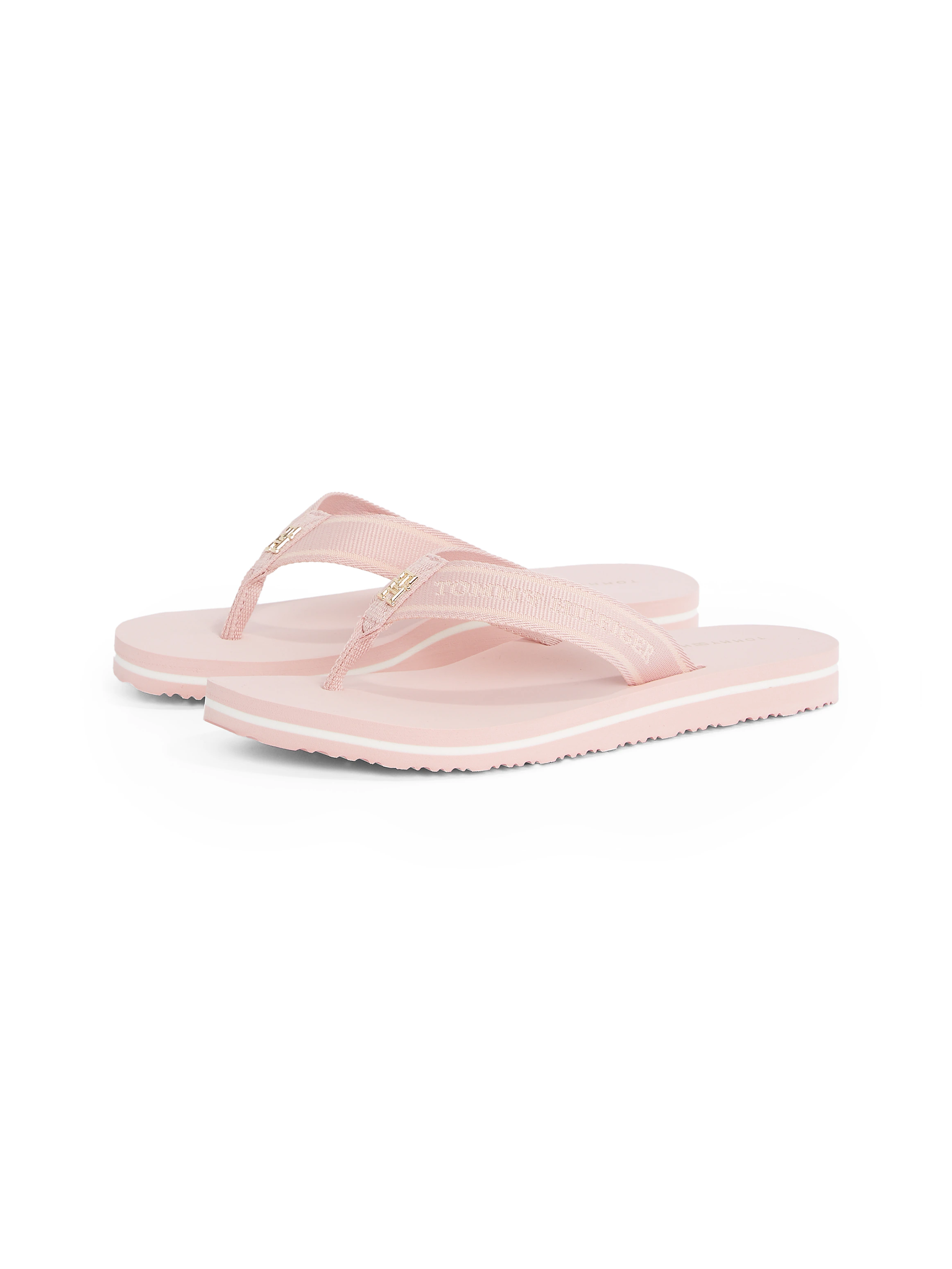 Tommy Hilfiger Zehentrenner "HILFIGER WEBBING BEACH SANDAL", Sommerschuh, F günstig online kaufen