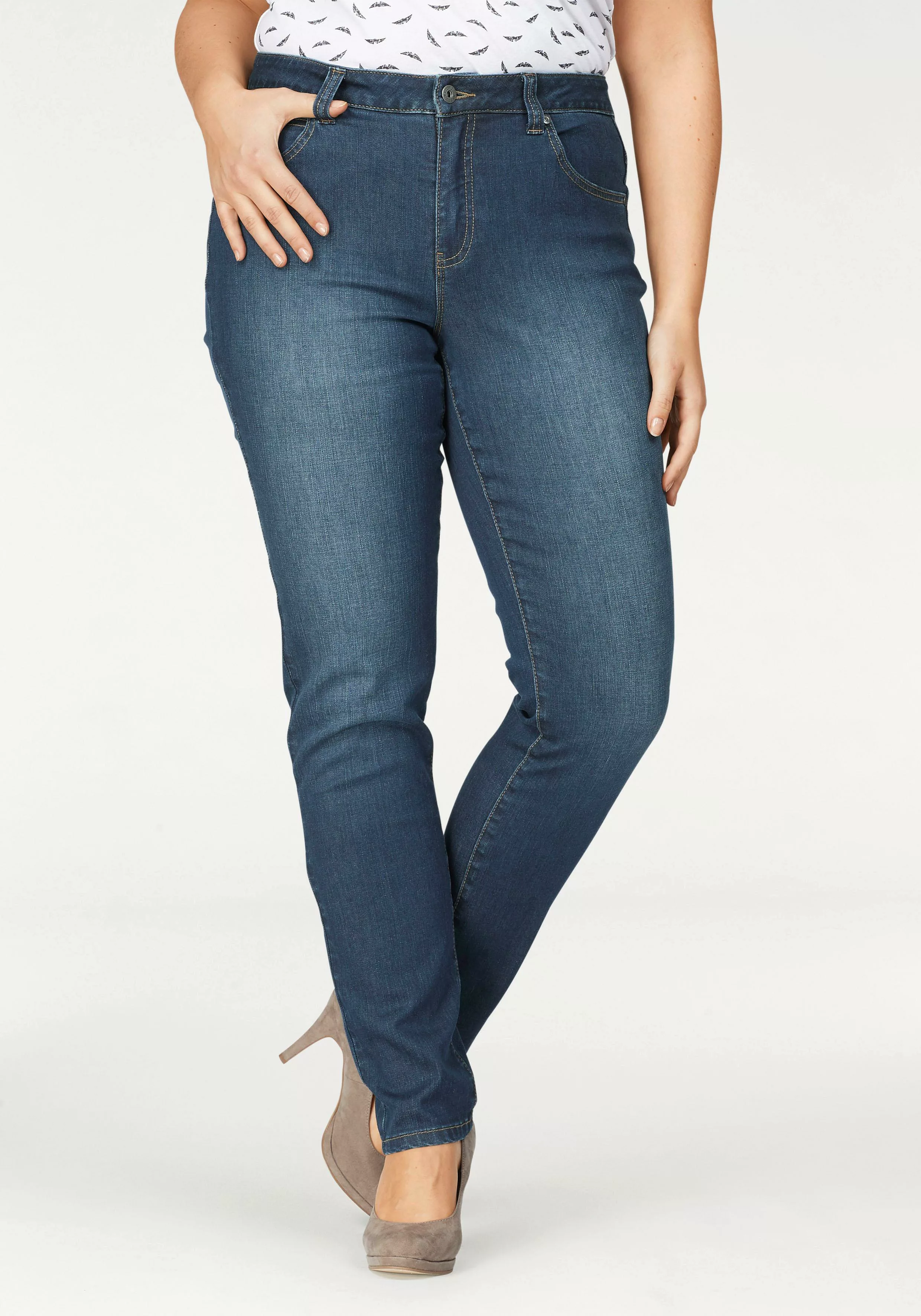 Arizona Slim-fit-Jeans "Curve-Collection", High Waist günstig online kaufen