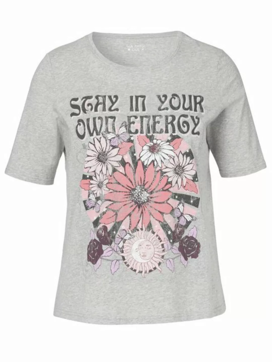 VIA APPIA DUE Print-Shirt mit floralem Front-Print günstig online kaufen