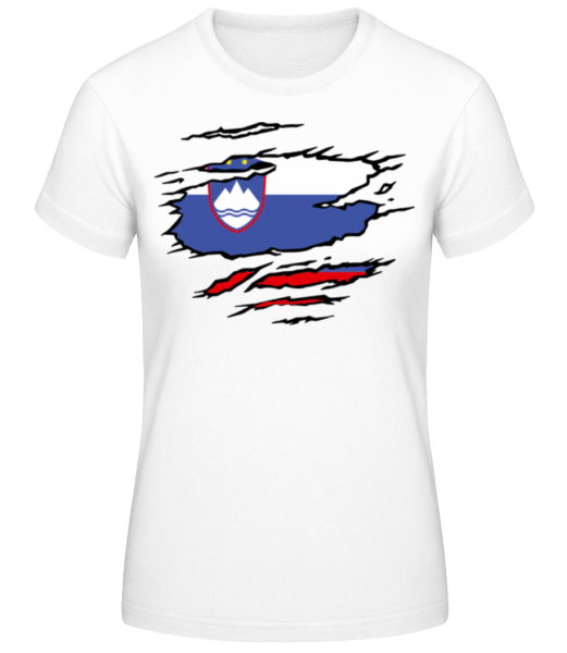 Zerrissene Flagge Slowenien · Frauen Basic T-Shirt günstig online kaufen