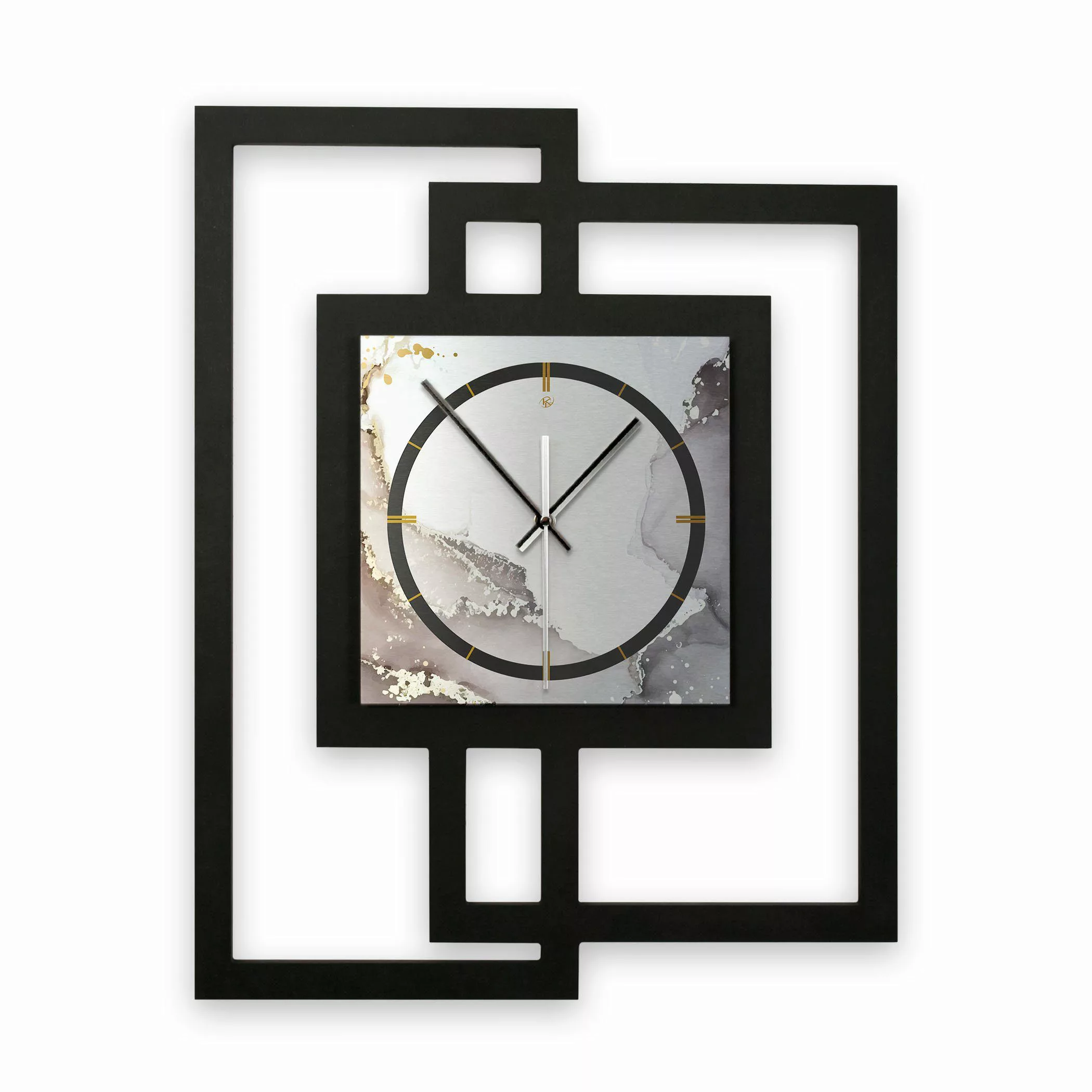 Kreative Feder Wanduhr Design-Wanduhr „Abstract Water“ günstig online kaufen