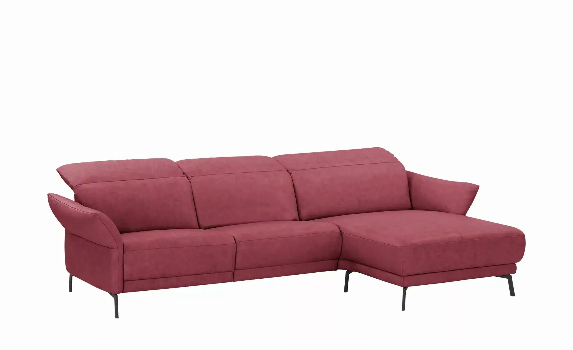 Wohnwert Ecksofa Leder Bellana ¦ rot ¦ Maße (cm): B: 285 H: 101 T: 161.0 Po günstig online kaufen