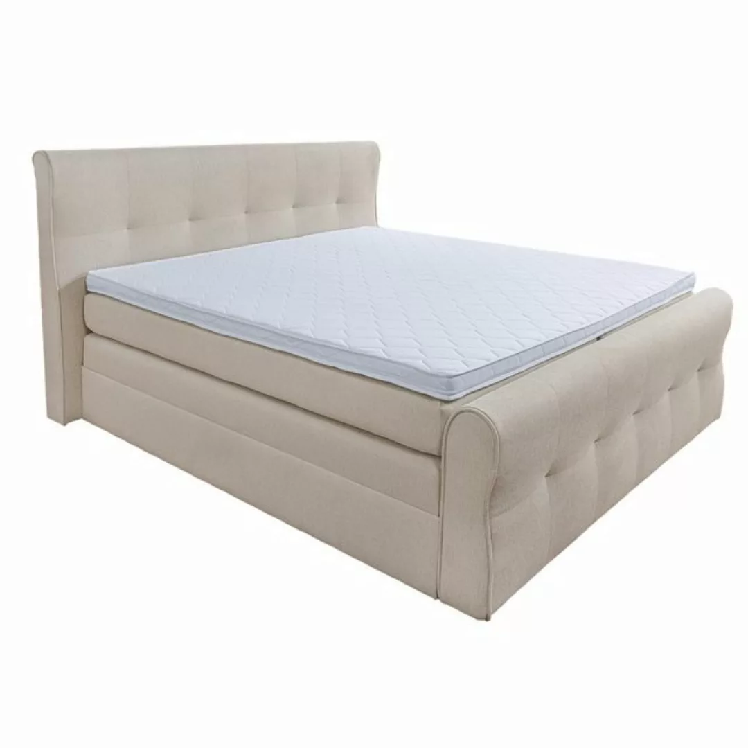 riess-ambiente Boxspringbett SIGNUM 160x200cm creme · Queensize (Einzelarti günstig online kaufen