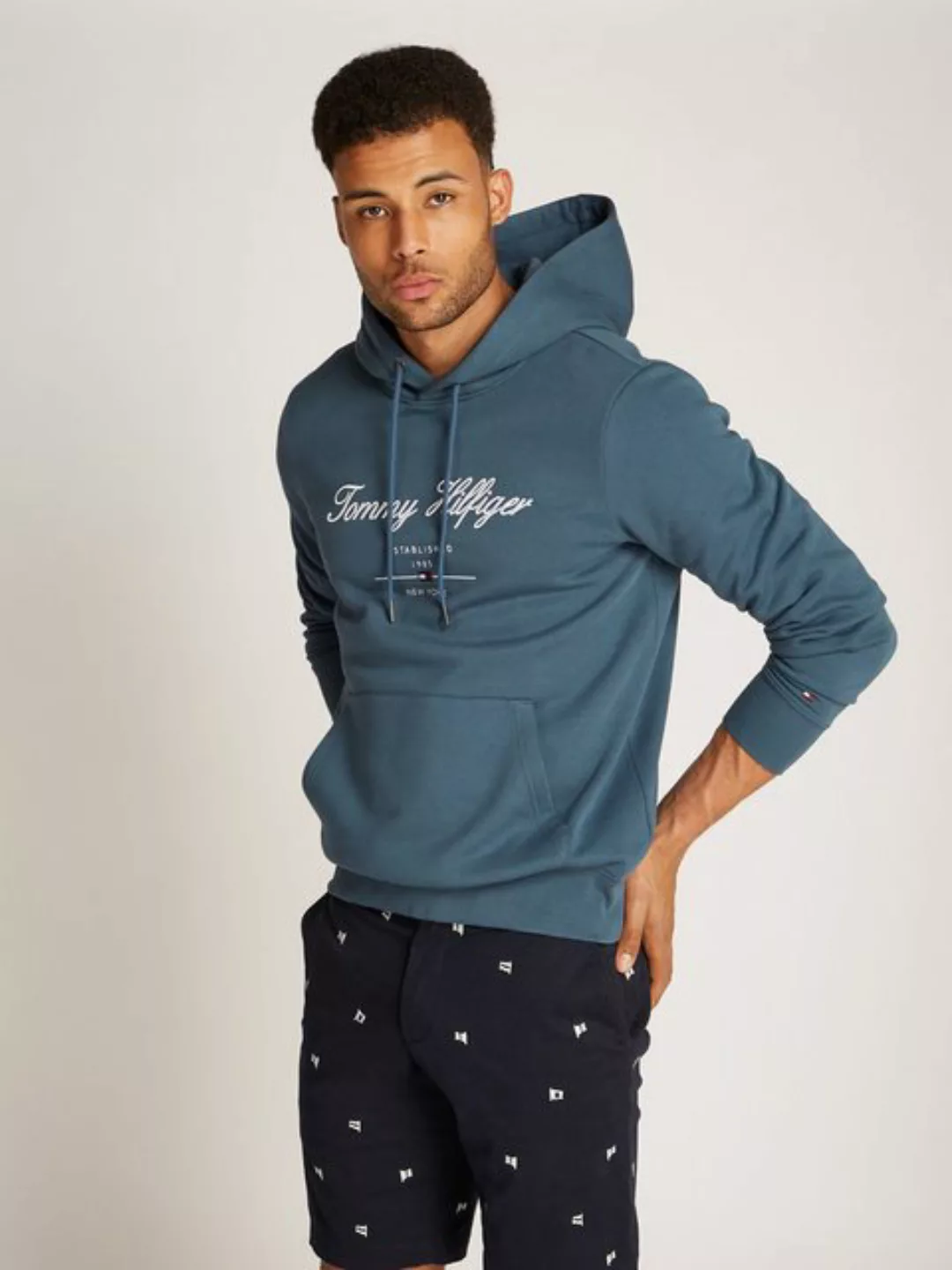 Tommy Hilfiger Hoodie SCRIPT LOGO HOODY mit aufgesticktem Logo günstig online kaufen