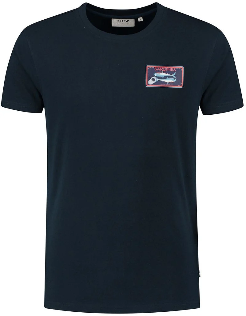 Shiwi T-Shirt Sardines Midnight Navy - Größe M günstig online kaufen