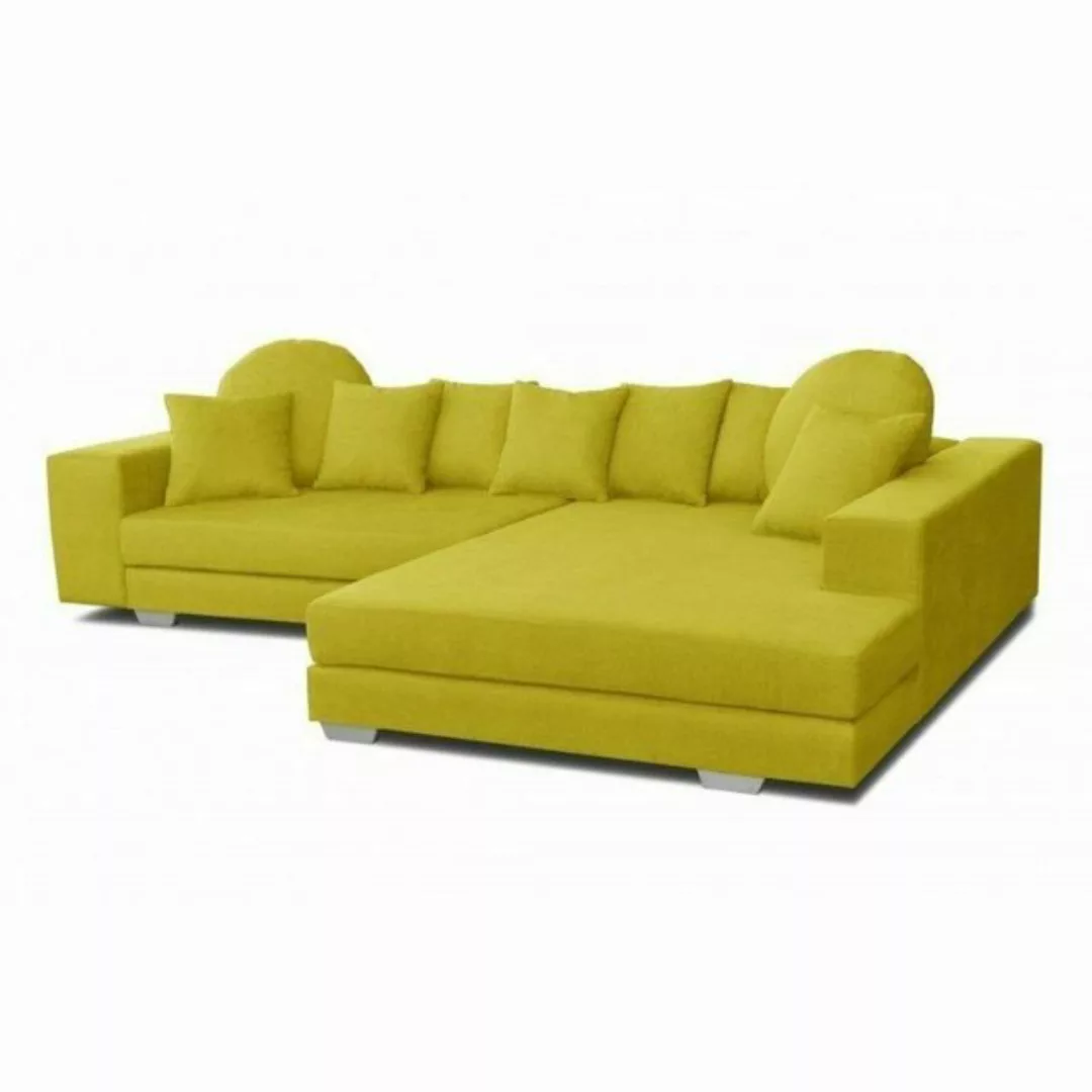 JVmoebel Sofa Design Ecksofa Sofa Grüne Stoff Couch Polster Sitz Eck Sofa, günstig online kaufen