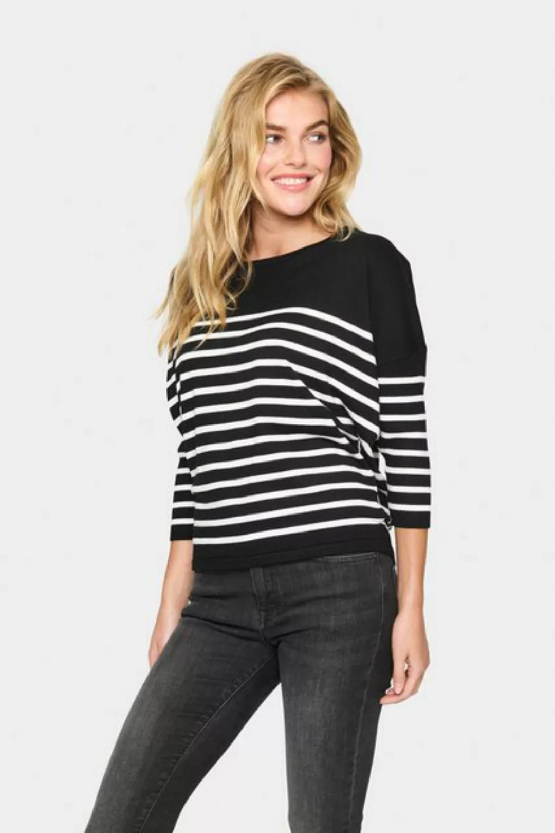 Saint Tropez Strickpullover MilaSZ LS Striped günstig online kaufen