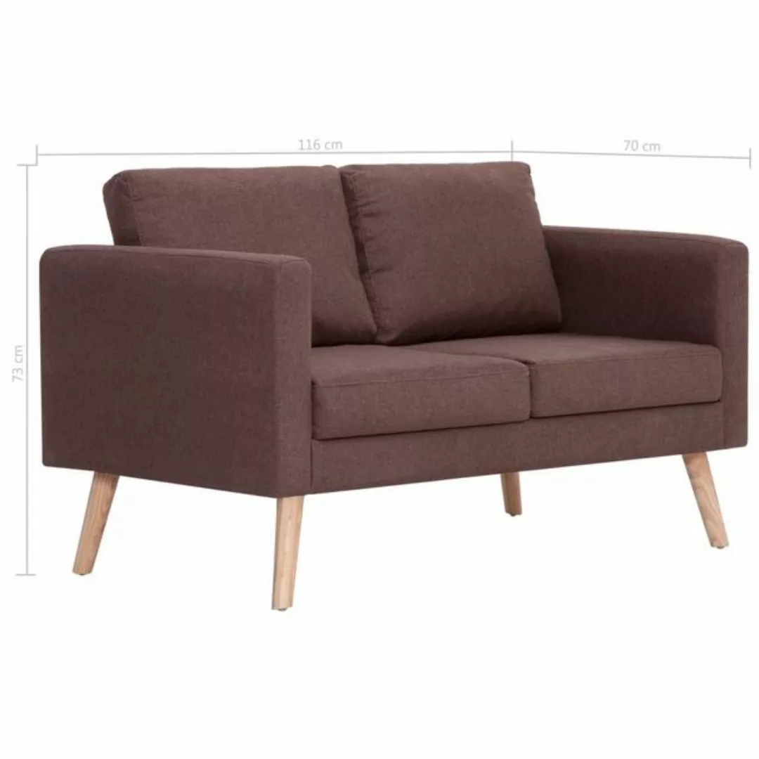 vidaXL 3-Sitzer Sofa Set 2-Sitzer und 3-Sitzer Stoff günstig online kaufen