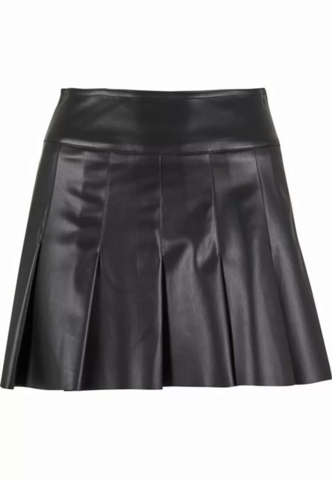 URBAN CLASSICS Sommerrock "Urban Classics Ladies Synthetic Leather Pleated günstig online kaufen