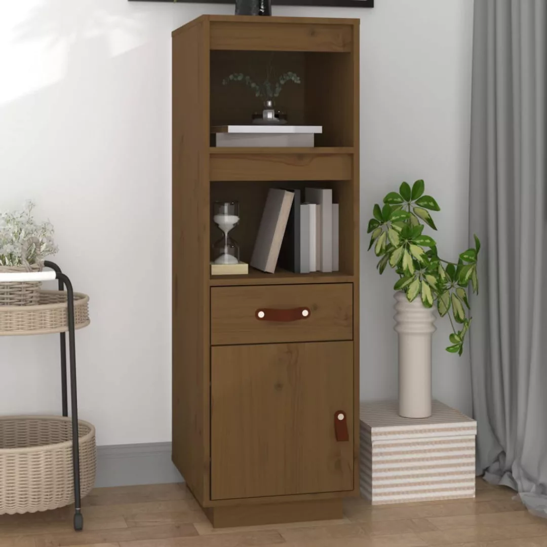 Vidaxl Highboard Honigbraun 34x40x108,5 Cm Massivholz Kiefer günstig online kaufen