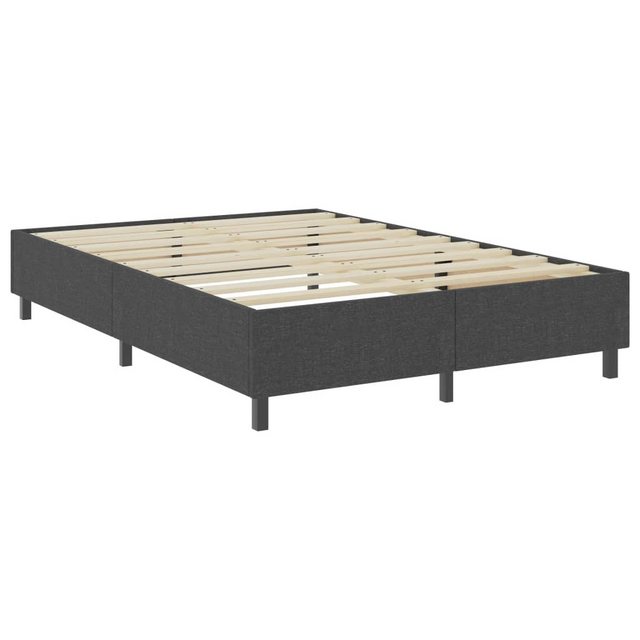 vidaXL Boxspringbett Boxspringbett Dunkelgrau Stoff 180x200 cm Doppelbett B günstig online kaufen