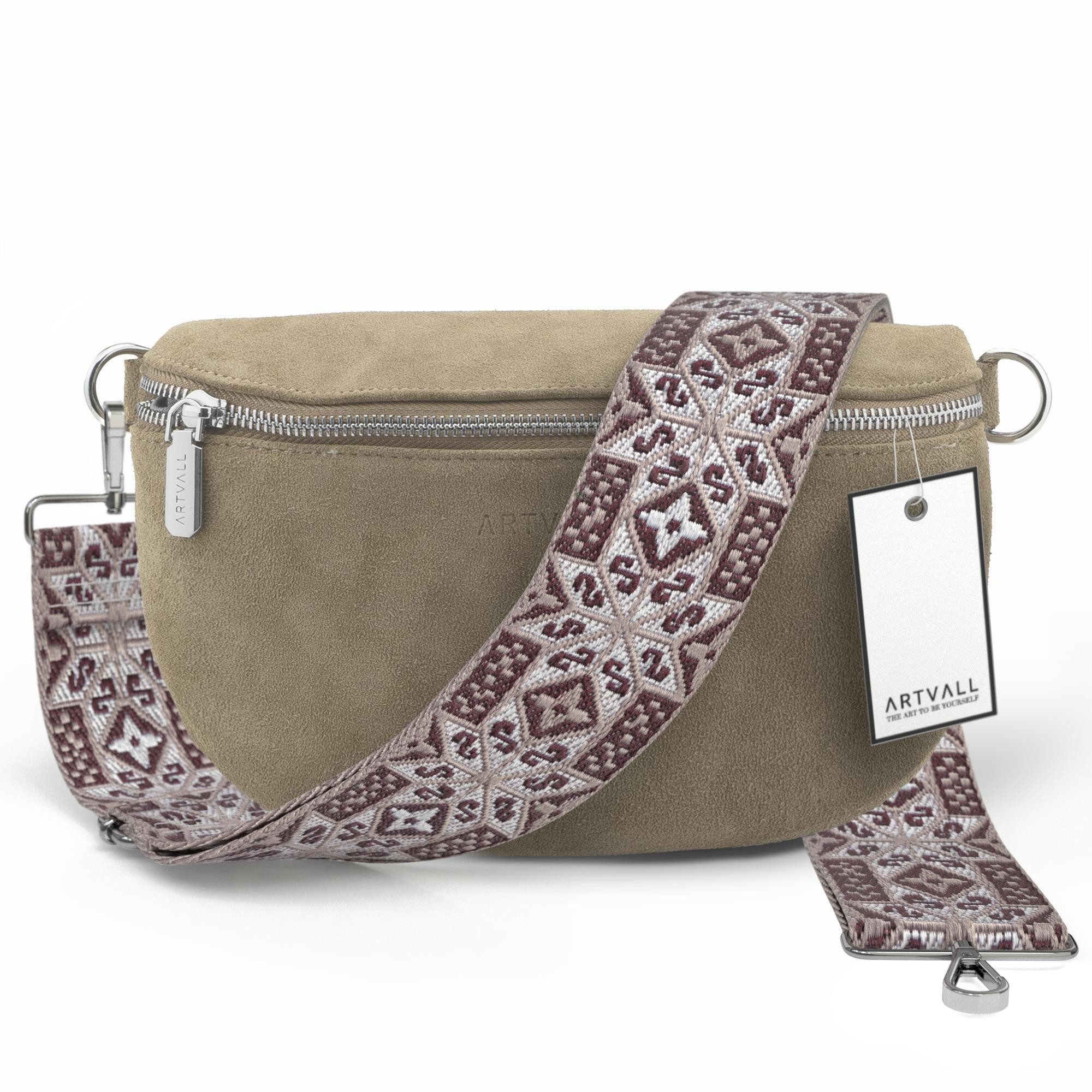 ARTVALL Umhängetasche Wildleder Handtasche Brusttasche Crossbody günstig online kaufen
