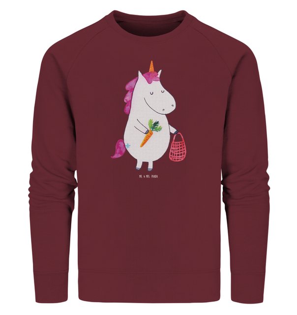 Mr. & Mrs. Panda Longpullover Größe XS Einhorn Gemüse - Burgundy - Geschenk günstig online kaufen