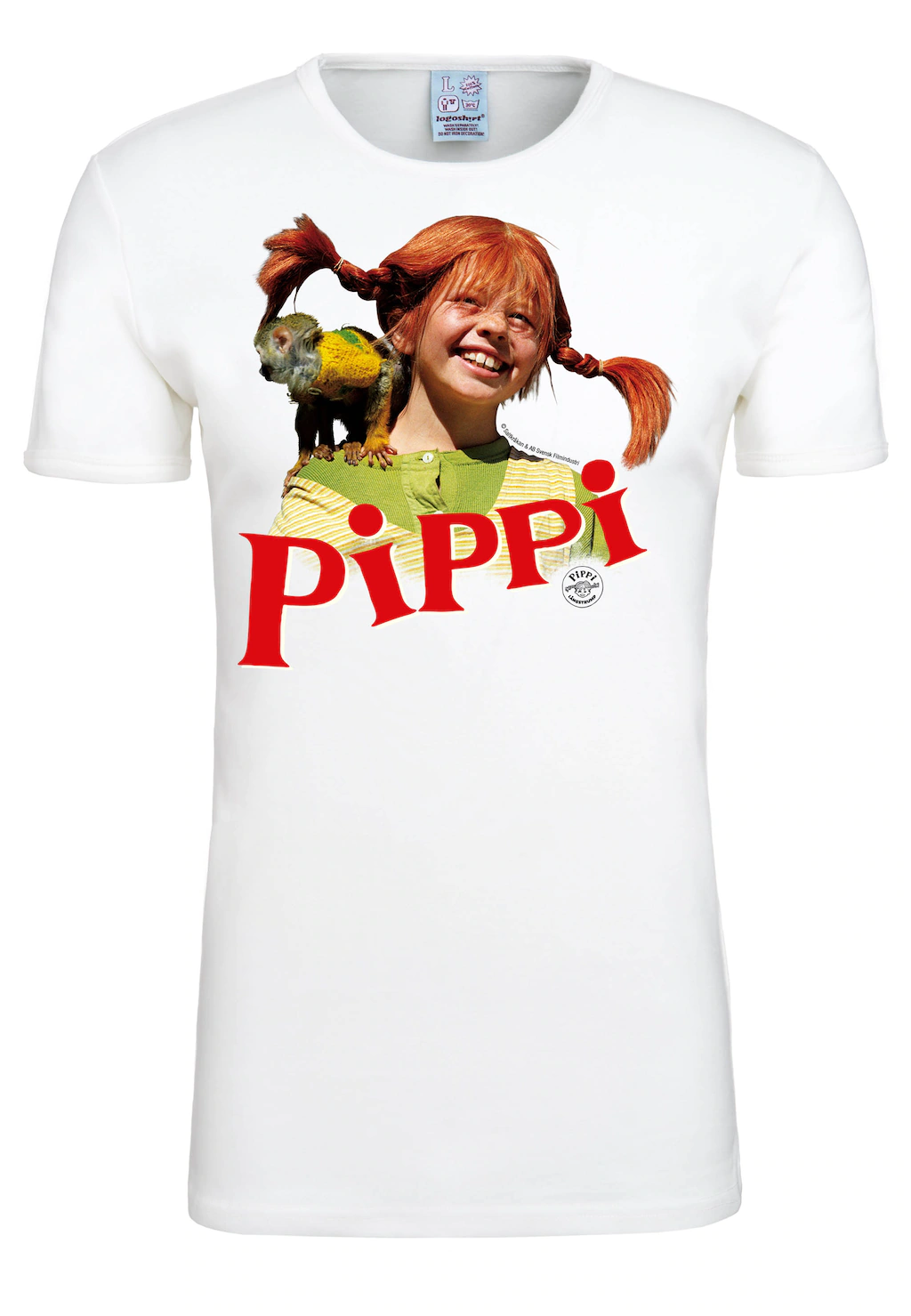 LOGOSHIRT T-Shirt "Pippi Langstrumpf", mit lizenziertem Originaldesign günstig online kaufen